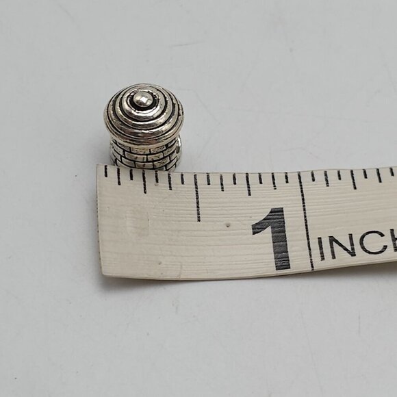 Sterling Silver 925 Zable Compatible Charm Bead With Brick Design Bracelet - Picture 5 of 5